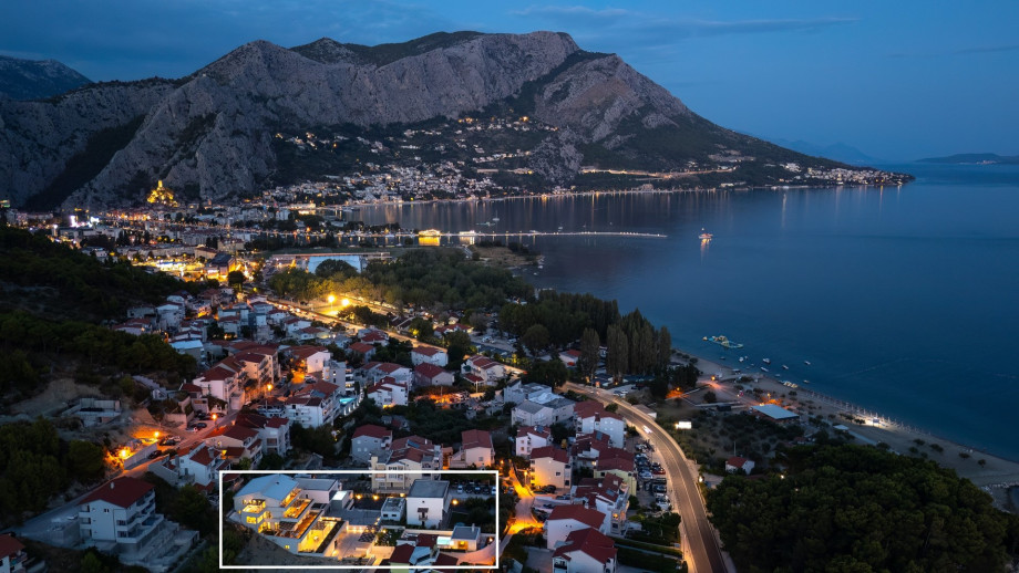 Marked position of the villa Almissium