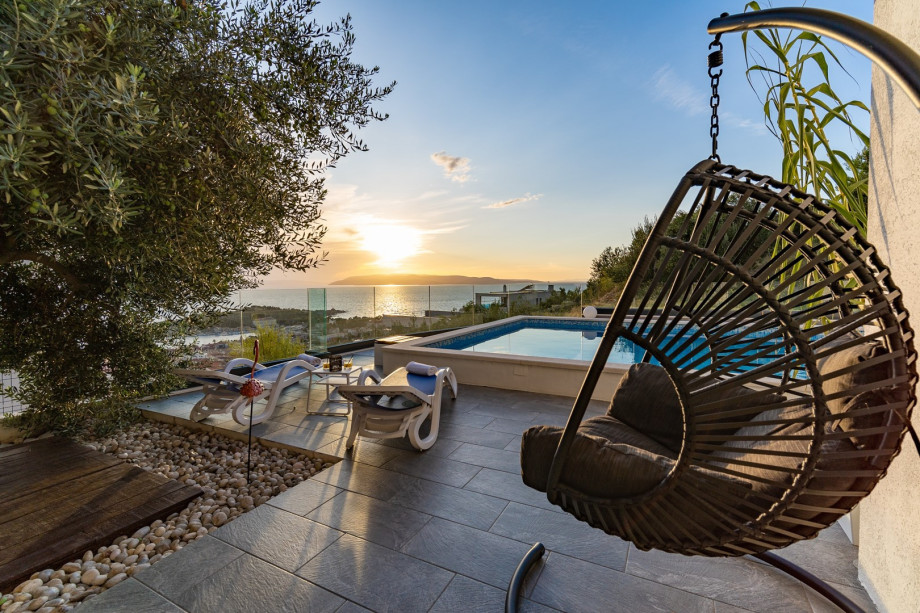 Enjoy watching the sunset over the Adriatic which is unforgettable