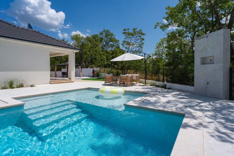 Spending the day either lounging by the pool, exploring hidden beaches