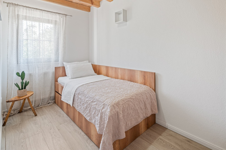 Bedroom No3 with a bed 90cm x 200cm.