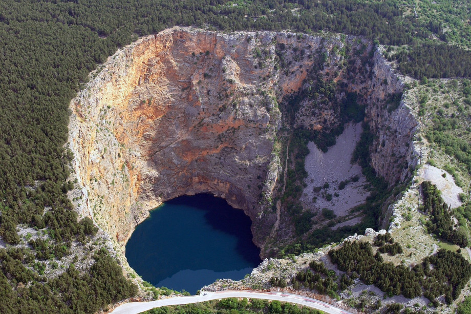 Natural phenomenon Red Lake in Imotski (10km far)
