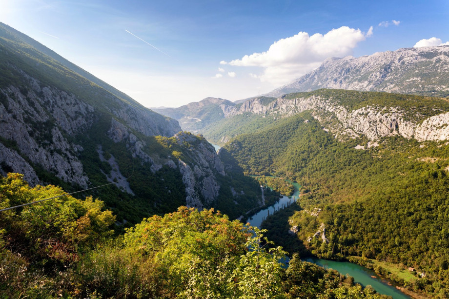 In small town Omiš you can enjoy in various activities like zipline,rafting,ect.