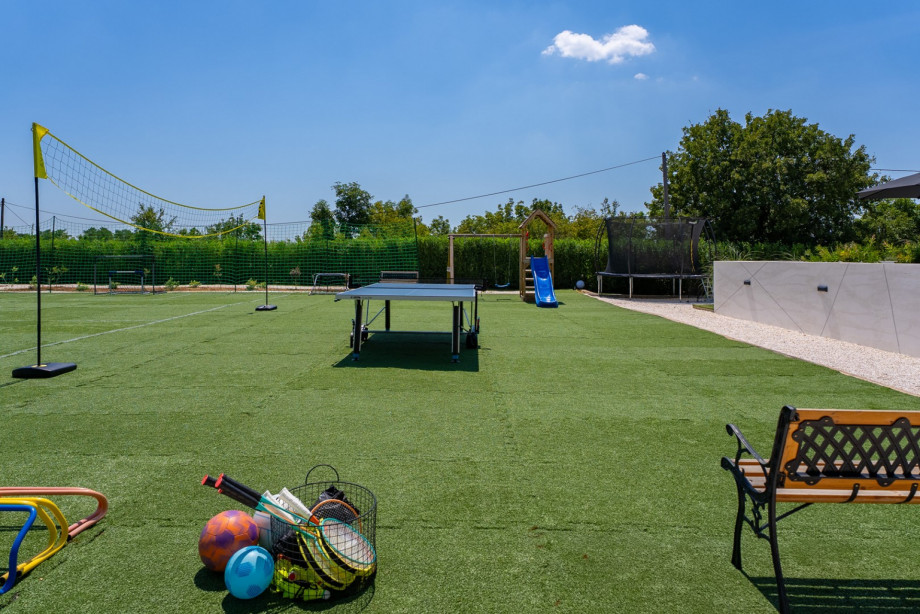 Designed for fun and active play, the play area provides endless enjoyment