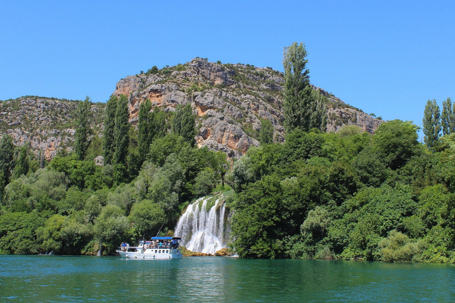 Roški waterfall in National Park Krka