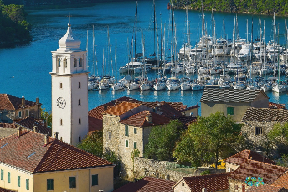 Small Mediterranean town Skradin located only 17 km away