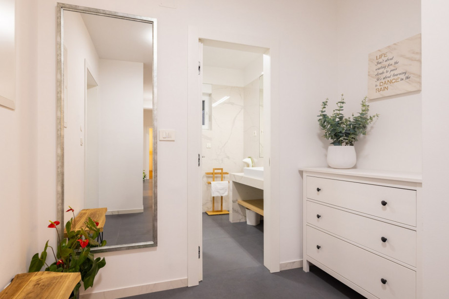 hallway on the ground floor of the villa
