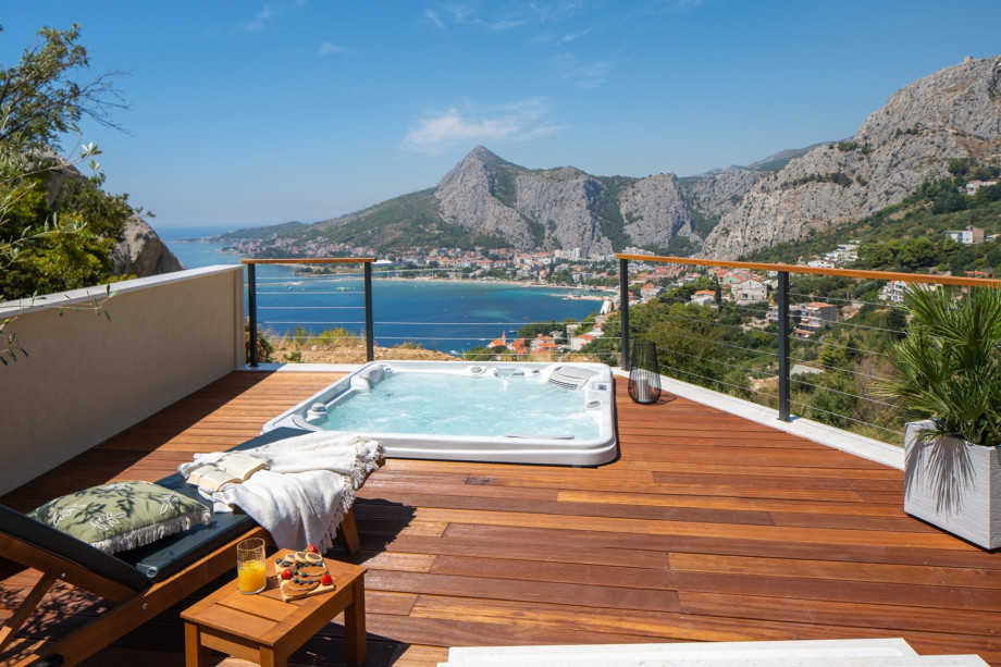 Whirlpool with breathtaking views of the sea located on a lower deck