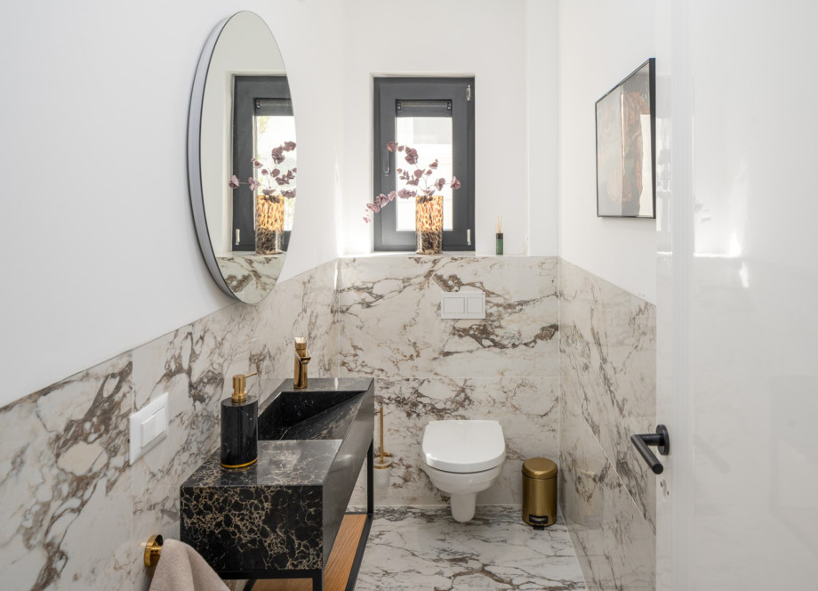 A separate restroom is also available