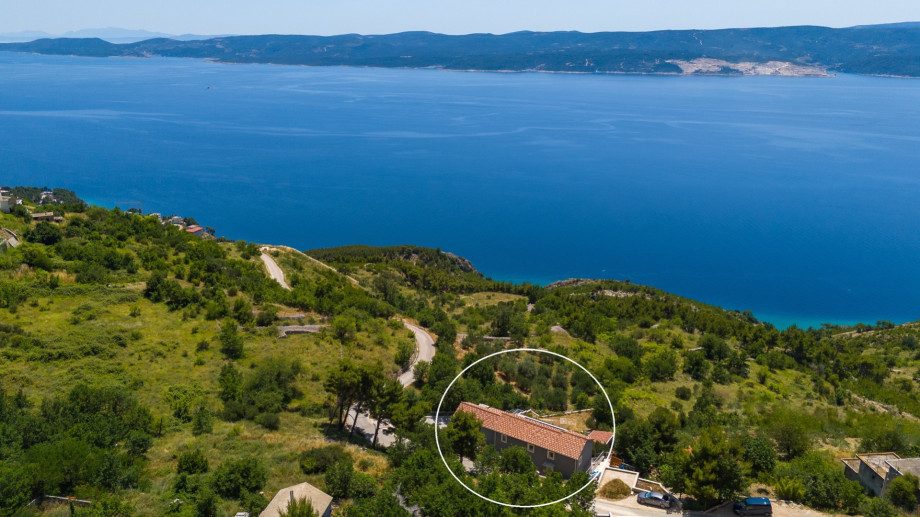 From every point is offered a panoramic sea view and you are surrounded by nature