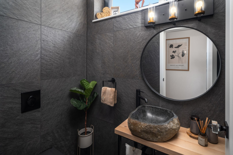 Separate family bathroom with shower