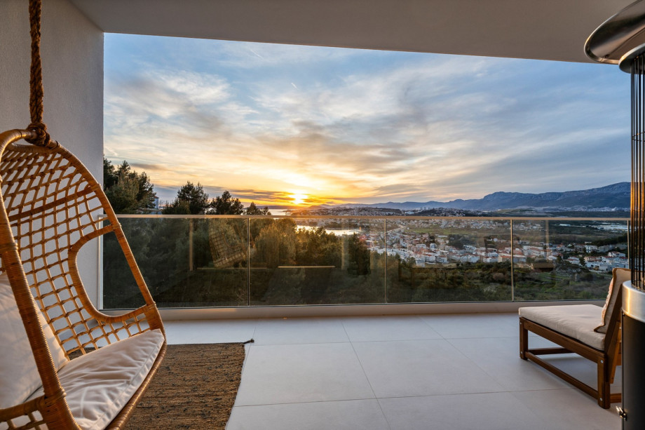 Stunning sunset view from the terrace