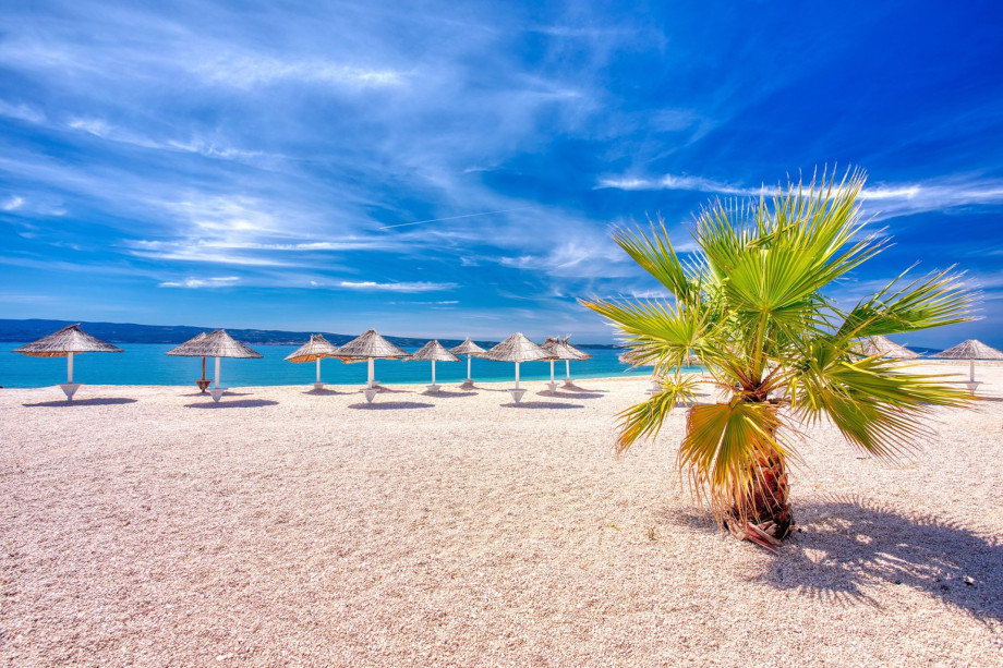 Pebble beach in Podstrana