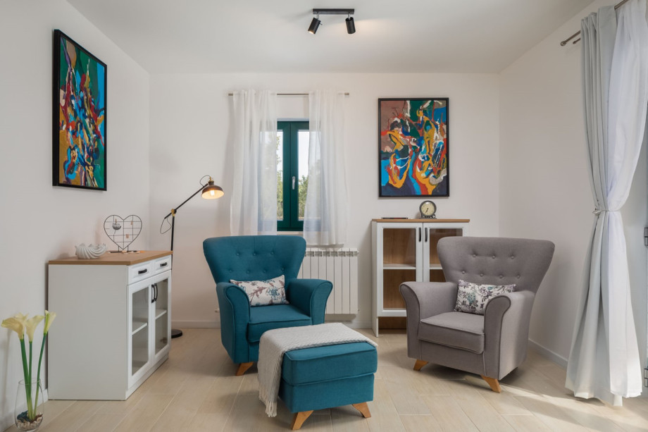 Very comfortable living room with sofas