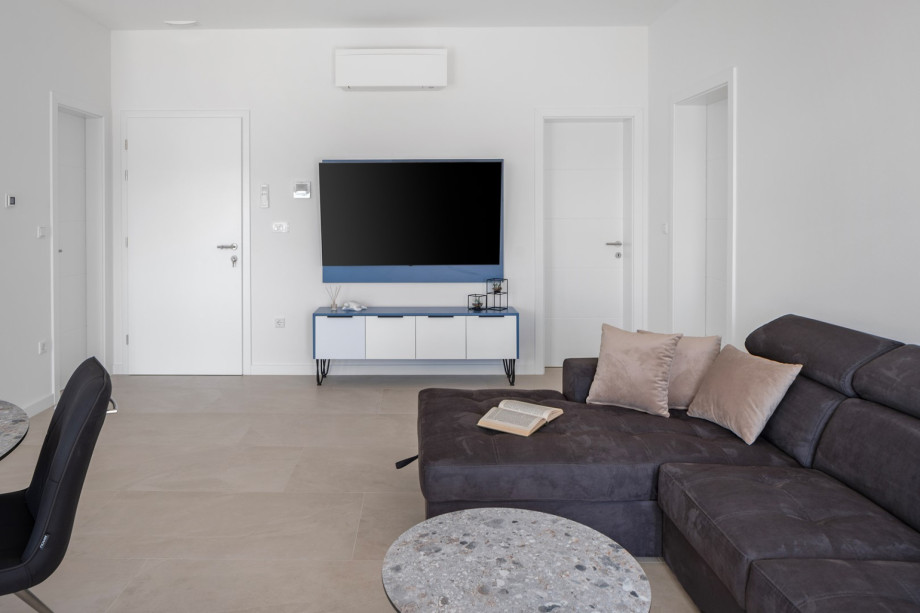 Spacious living area filled with natural light