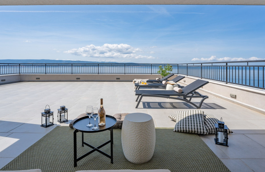 The terrace which is just a few steps above the second floor