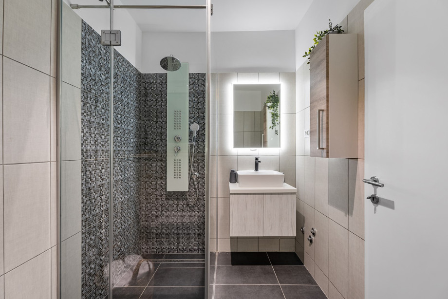 En-suite bathroom with a shower