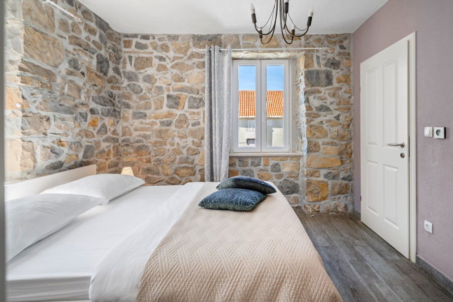 Bedroom NO1 with a double bed, A/C, TV