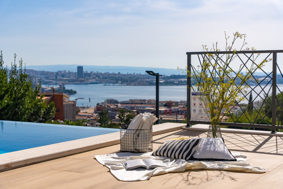 Sundeck area with 6m x 6m private heated pool