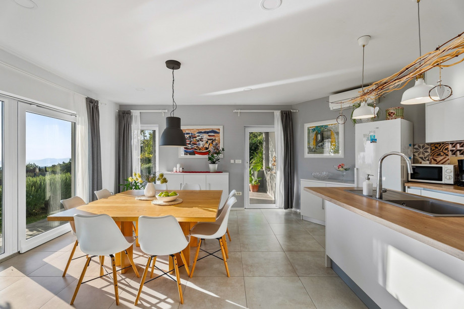 A cozy living room with a TV