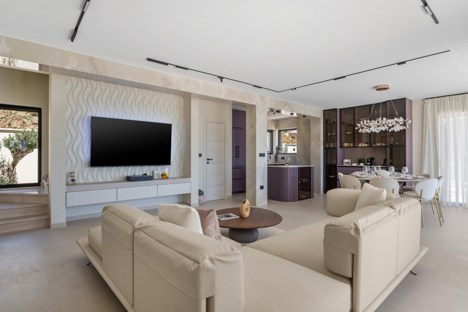 53 square meter open plan living/dining area