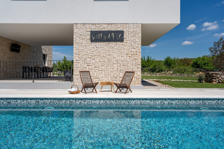 the villa boasts a truly urban appearance