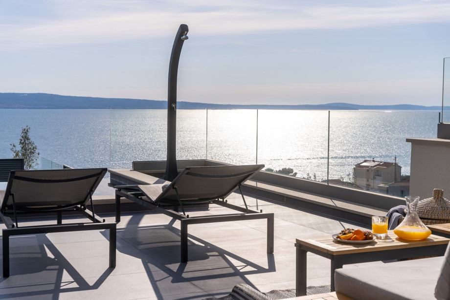 The house is located above the coastal road and a car is highly recommended to get anywhere