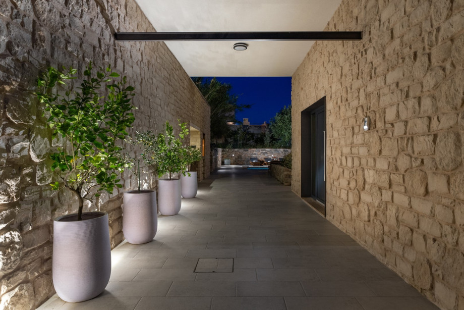 Mediterranean style house like Villa Praska (Villa Peach), with typical Dalmatian surroundings like stone walls