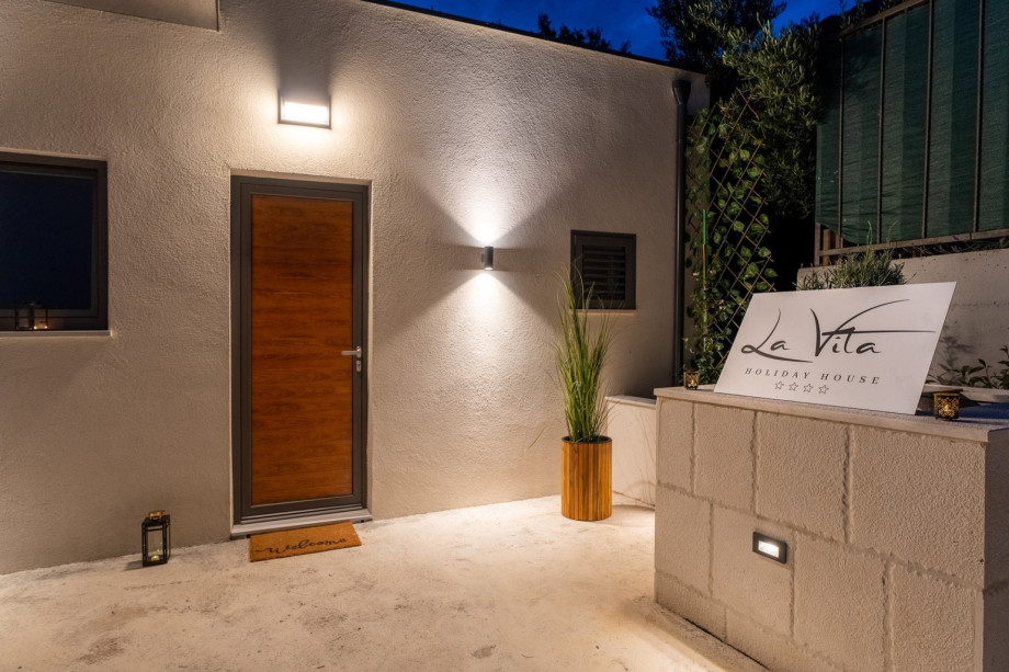 There are 3 parking places secured on a private plot and one garage place