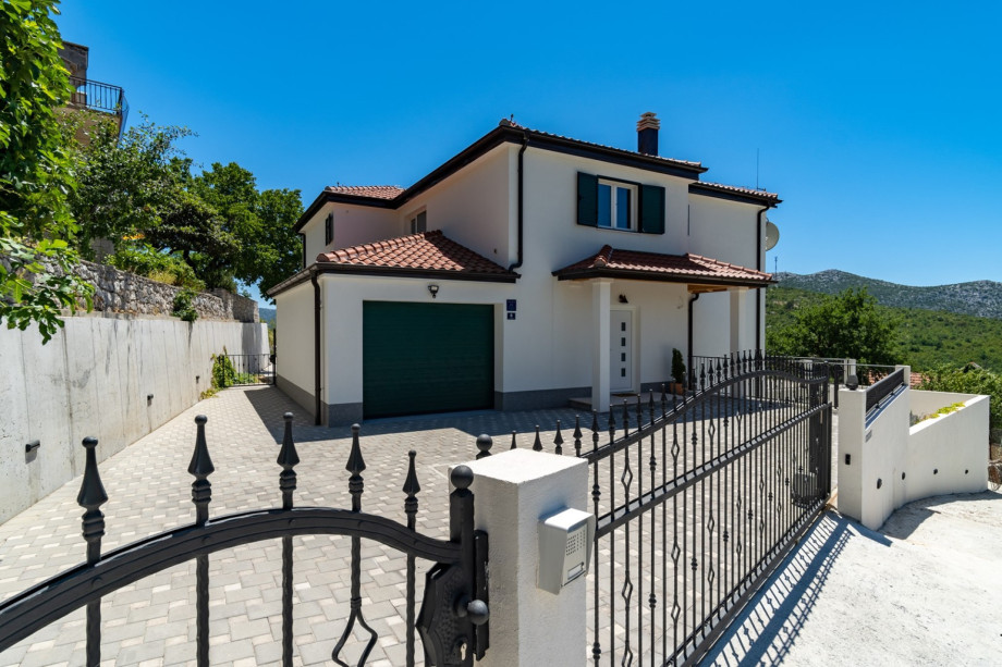 View towards Villa Belina and the fenced property