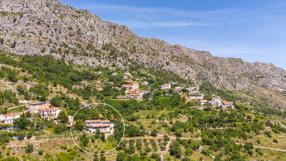 Marked possition of Villa Granda Lokva