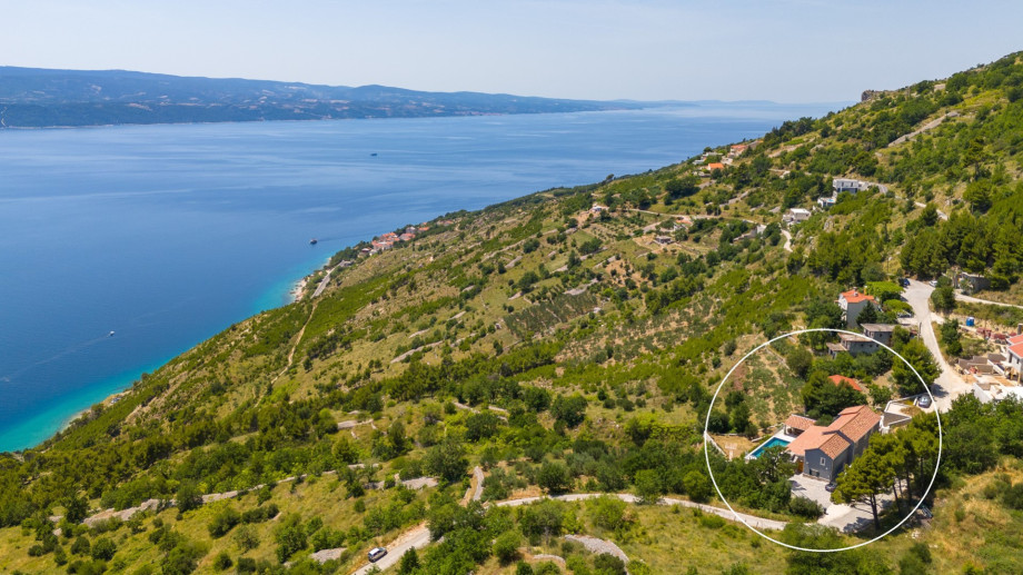 Marked possition of Villa Granda Lova