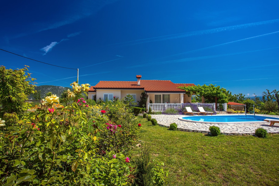 Property villa Ana is surrounded with Mediterranean plants