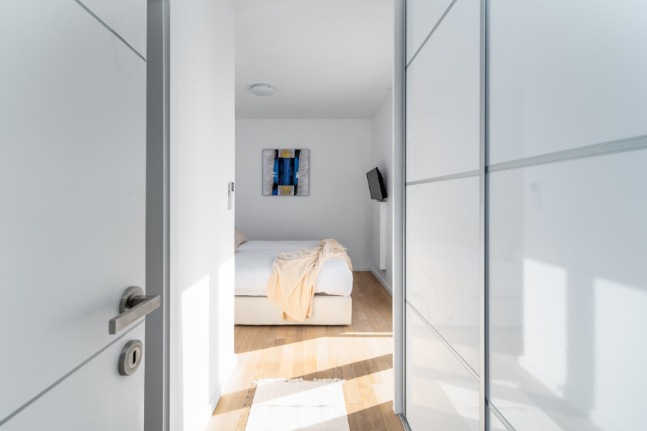 Bedroom No6 with double bed 160x200, sea views, balcony, en-suite, TV, A/C