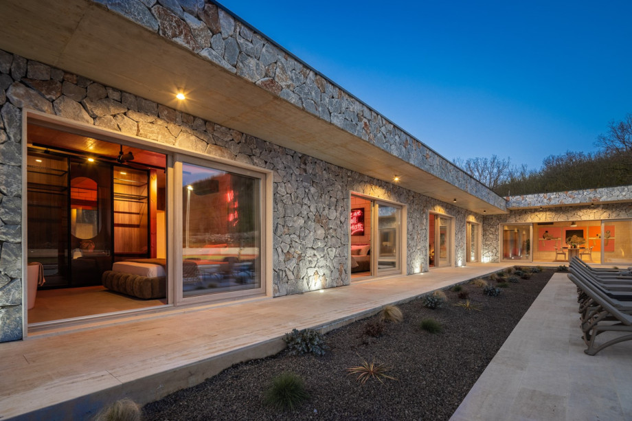 The updated and very innovative architectural design of the extremely beautiful Villa Fantazija