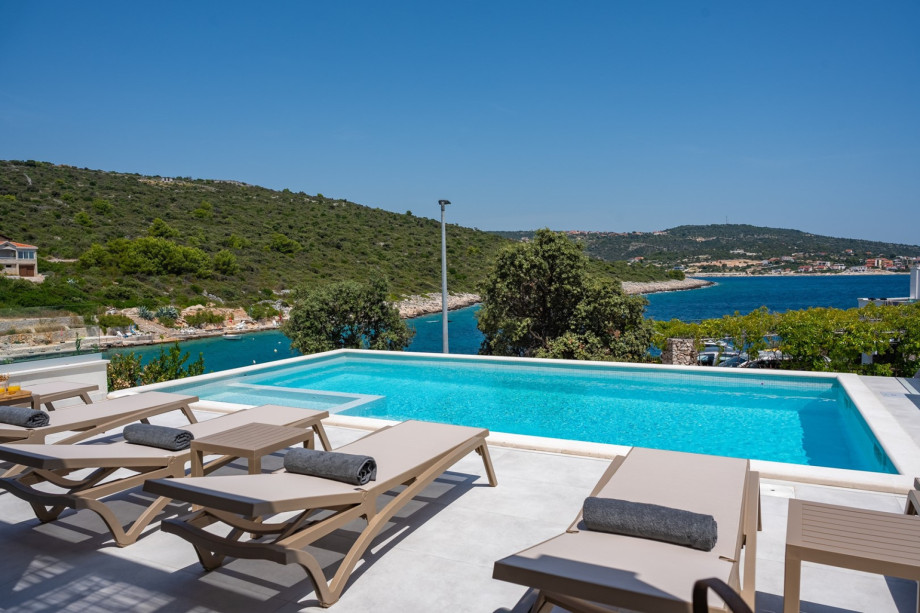 Beachfront Villa Larisa with Whirlpool, Media room, 4 bedrooms