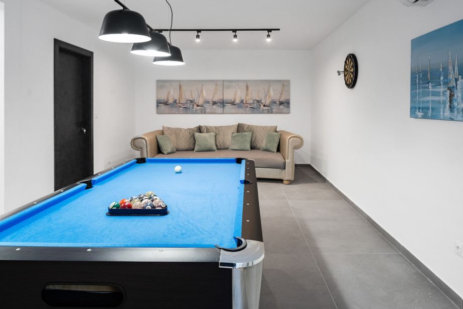 Der perfekte Ort in der Villa zum Entspannen und um mit Kindern und Freunden bei verschiedenen Spielen Spaß zu haben