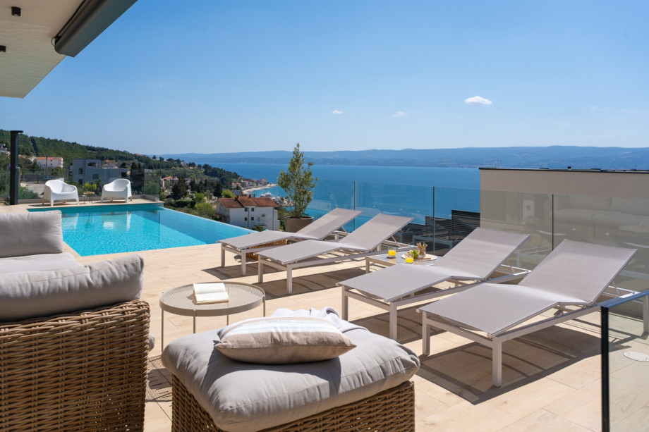 Location offers a beautiful view of the Adriatic Sea and the island of Brač.