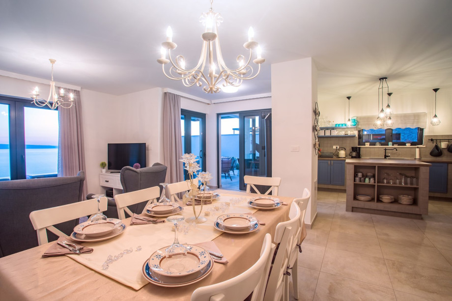 Interior in the evening time