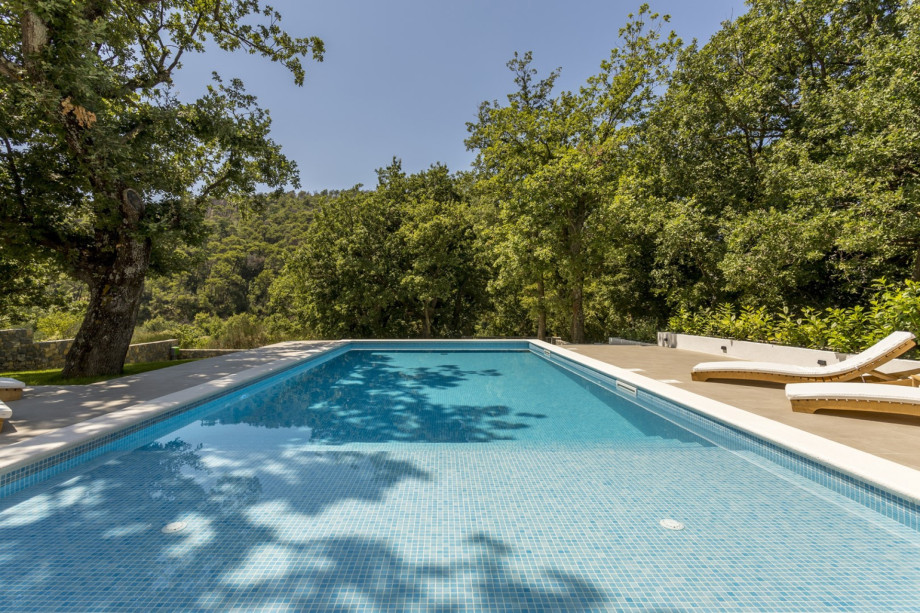 10m x 4,5m privater Swimmingpool zum Entspannen, nur Grillen und Vögel hören
