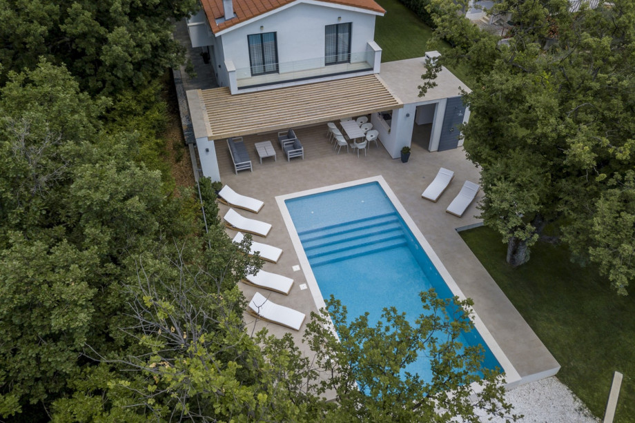 Ansicht von oben, Villa Ventura Grundstück auf 930 qm Grundstück