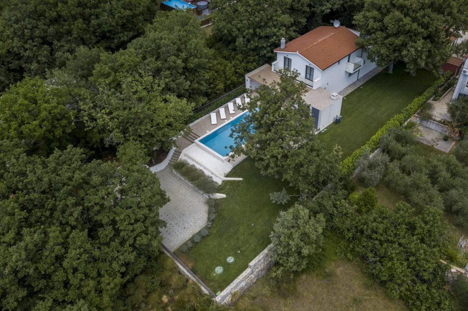 View from above, Villa Ventura property on 930 sqm plot