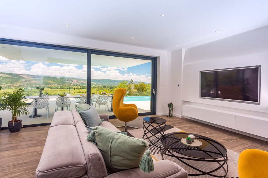 All interior is carefully furnished with high-quality furniture and details in modern style.