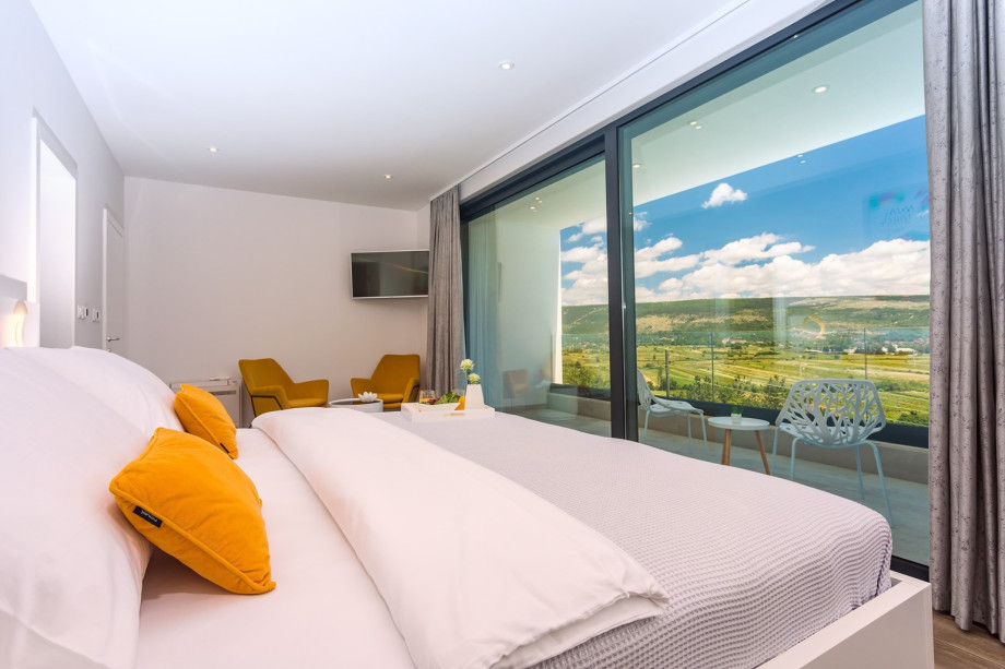 Room has its own private balcony with magnificent and breathtaking view on Imotski province and surrounding nature.