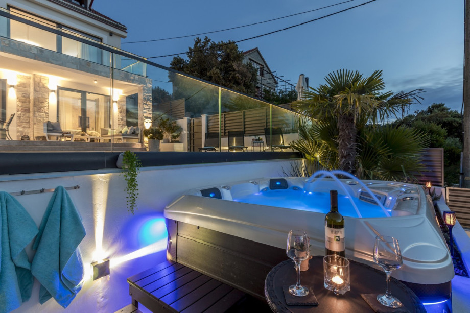 Relax and enjoy a glass of wine on hot  summer evenings