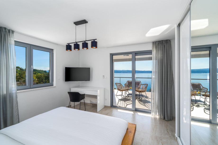 Bedroom No2 has an approach to the terrace with outdoor furniture (first floor)