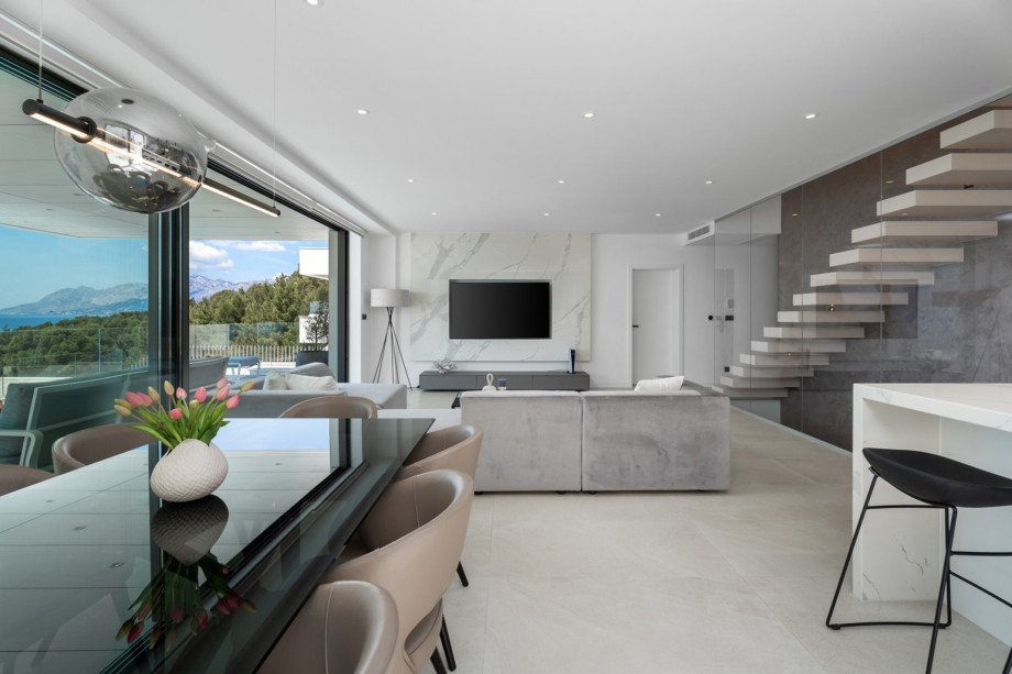 All interior is carefully furnished with high-quality furniture and details in a modern style.