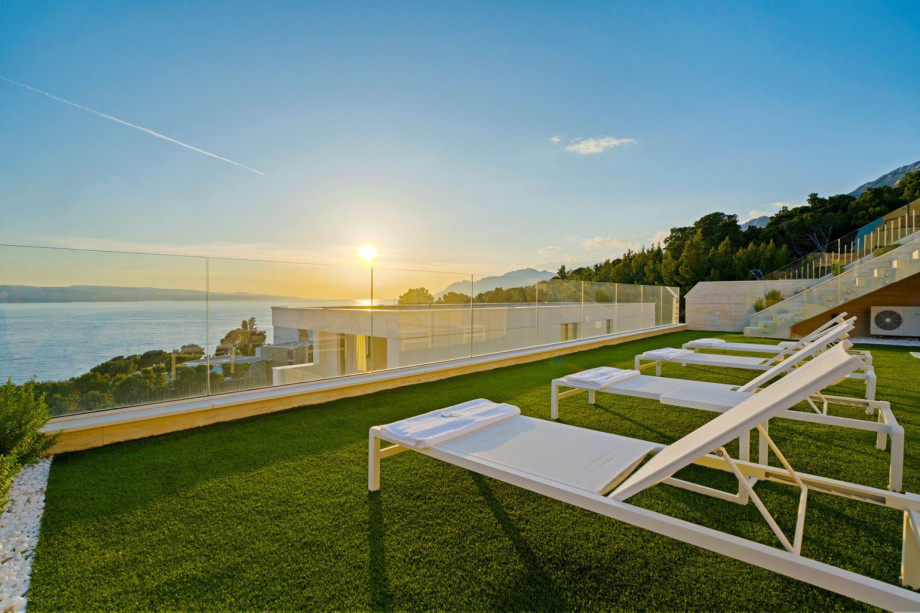 Enjoy watching the sunset over the Adriatic which is unforgettable