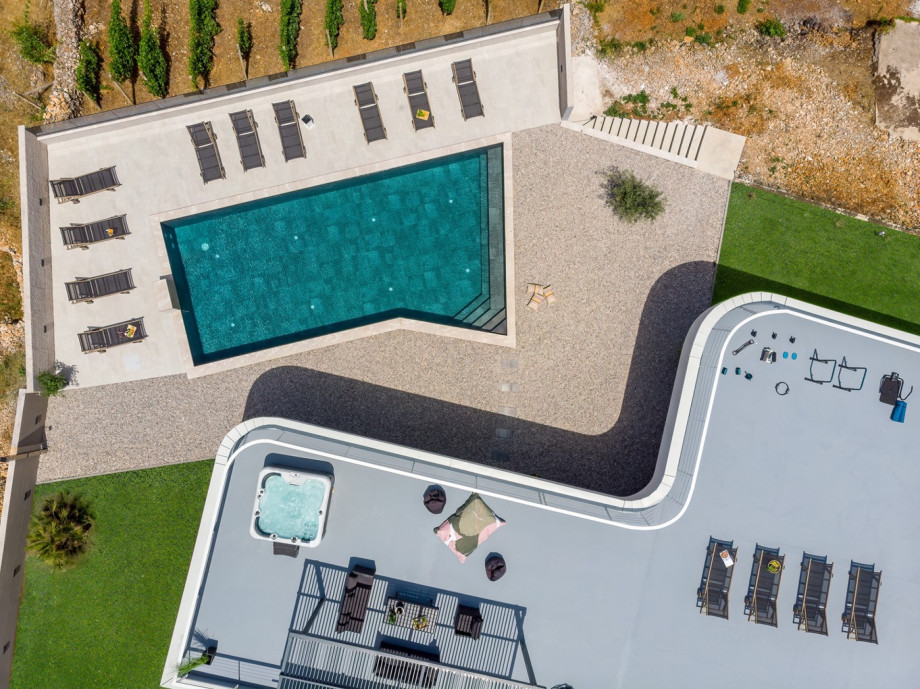 Villa Madre spreads over 426sqm of the living area, settled on a 4130 sqm fenced plot, offering absolute privacya playground for the younger members of your group