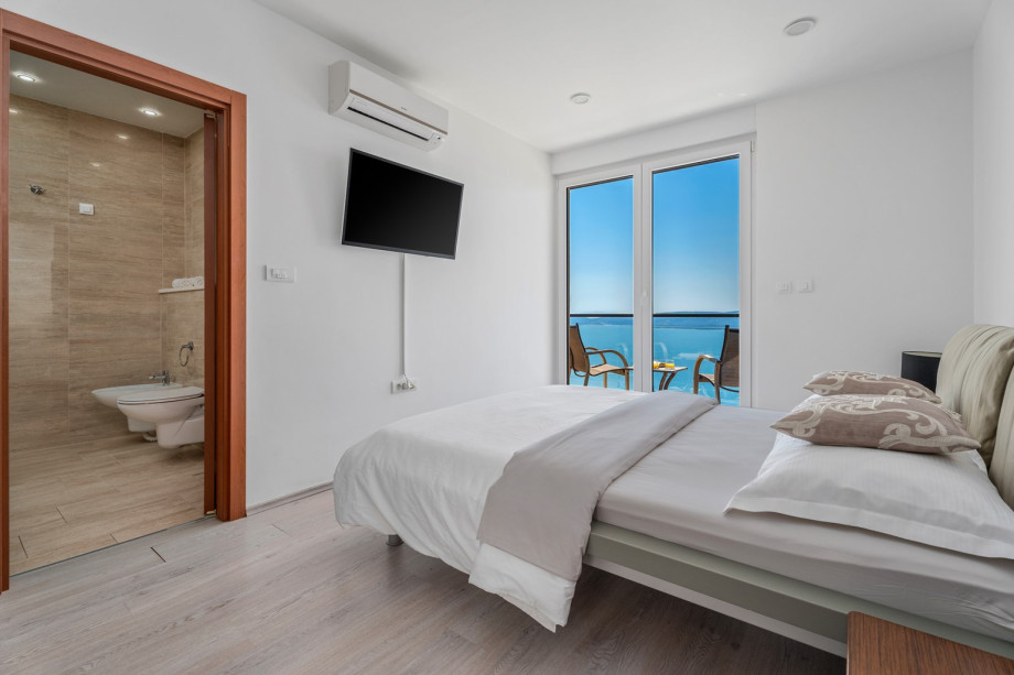 Bedroom No3 has an amazing sea view and exit to the balcony