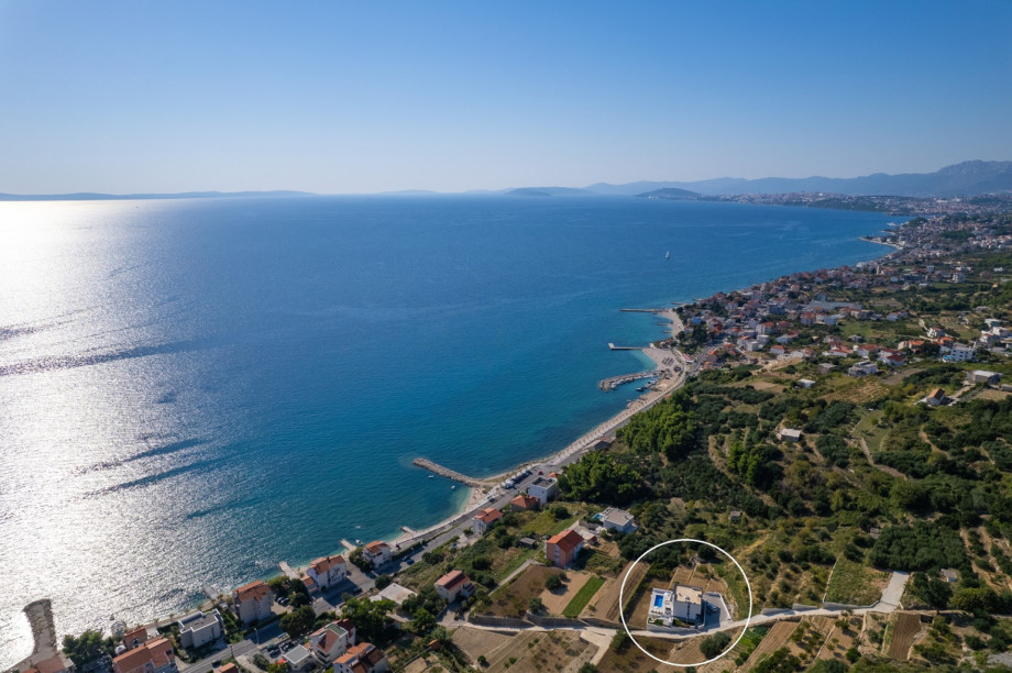 The panoramic sea views from the pool area are breathtaking